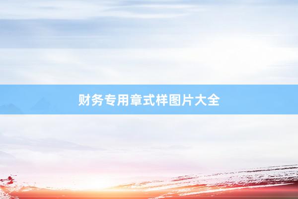 财务专用章式样图片大全
